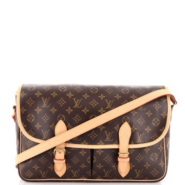 Louis Vuitton Sac Gibeciere Messenger Bag Monogram Canvas GM