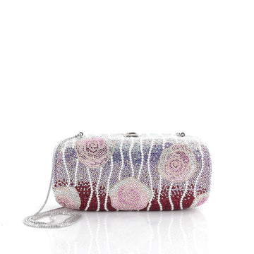 Judith Leiber Floral Minaudiere Crystal Small Pink 2083504