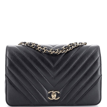 Chanel Statement Flap Bag Chevron Calfskin Medium