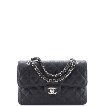 Chanel Classic Double Flap Bag Quilted Caviar Small