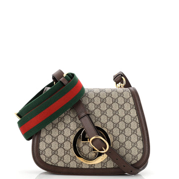 Gucci Blondie NM Flap Bag GG Coated Canvas Medium