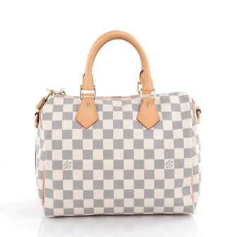 Louis Vuitton Speedy Bandouliere Bag Damier 25 White 2084101