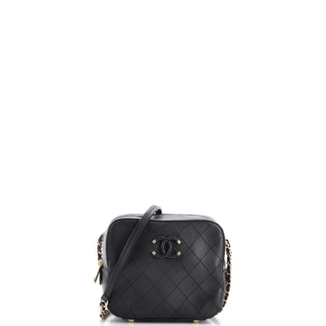 Chanel Covered CC Camera Bag Stitched Calfskin