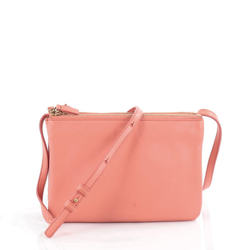 Celine Trio Crossbody Bag Leather Small Pink 2084301