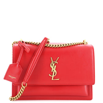 Saint Laurent Sunset Crossbody Bag Leather Medium