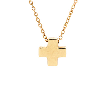 Tiffany & Co. Roman Cross Necklace 18K Yellow Gold