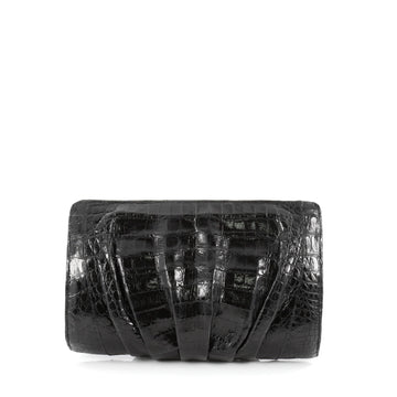 Nancy Gonzalez Gathered Crossbody Bag Crocodile Long 2085101