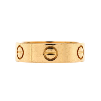 Cartier Love Band Ring 18K Yellow Gold