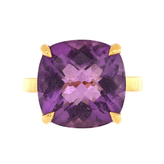 Tiffany & Co. Sparklers Cocktail Ring 18K Yellow Gold with Amethyst