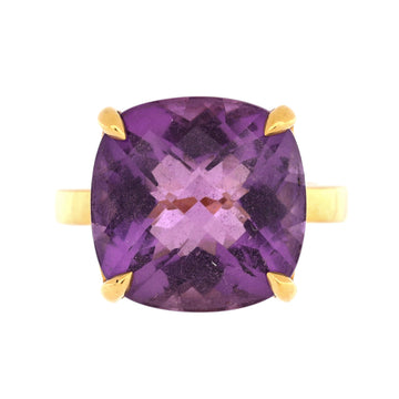 Tiffany & Co. Sparklers Cocktail Ring 18K Yellow Gold with Amethyst