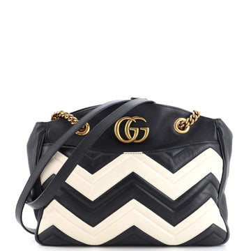 Gucci GG Marmont Chain Tote Matelasse Leather Medium