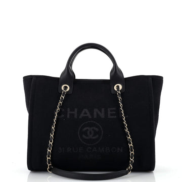 Chanel Deauville NM Tote Mixed Fibers Small