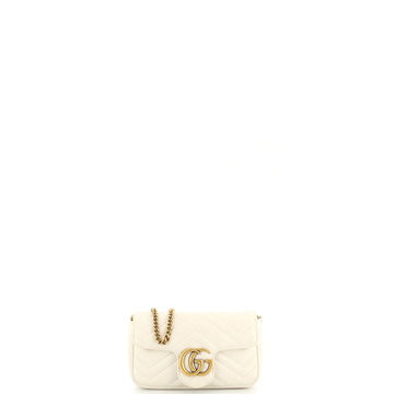 Gucci GG Marmont Flap Bag Matelasse Leather Super Mini