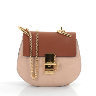 Chloe Drew Crossbody Bag Leather Small Brown 2086001