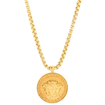 Versace Medusa Pendant Necklace Metal