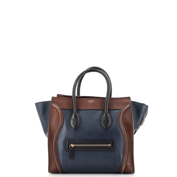 Celine Tricolor Luggage Bag Leather Mini