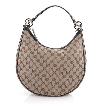 Gucci Twins Hobo GG Canvas Medium Brown 2086402