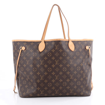 Louis Vuitton Neverfull Tote Monogram Canvas GM Brown 2086403