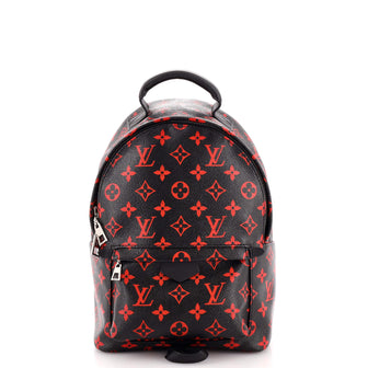 Louis Vuitton Palm Springs Backpack Limited Edition Monogram Infrarouge PM  Black 2086422