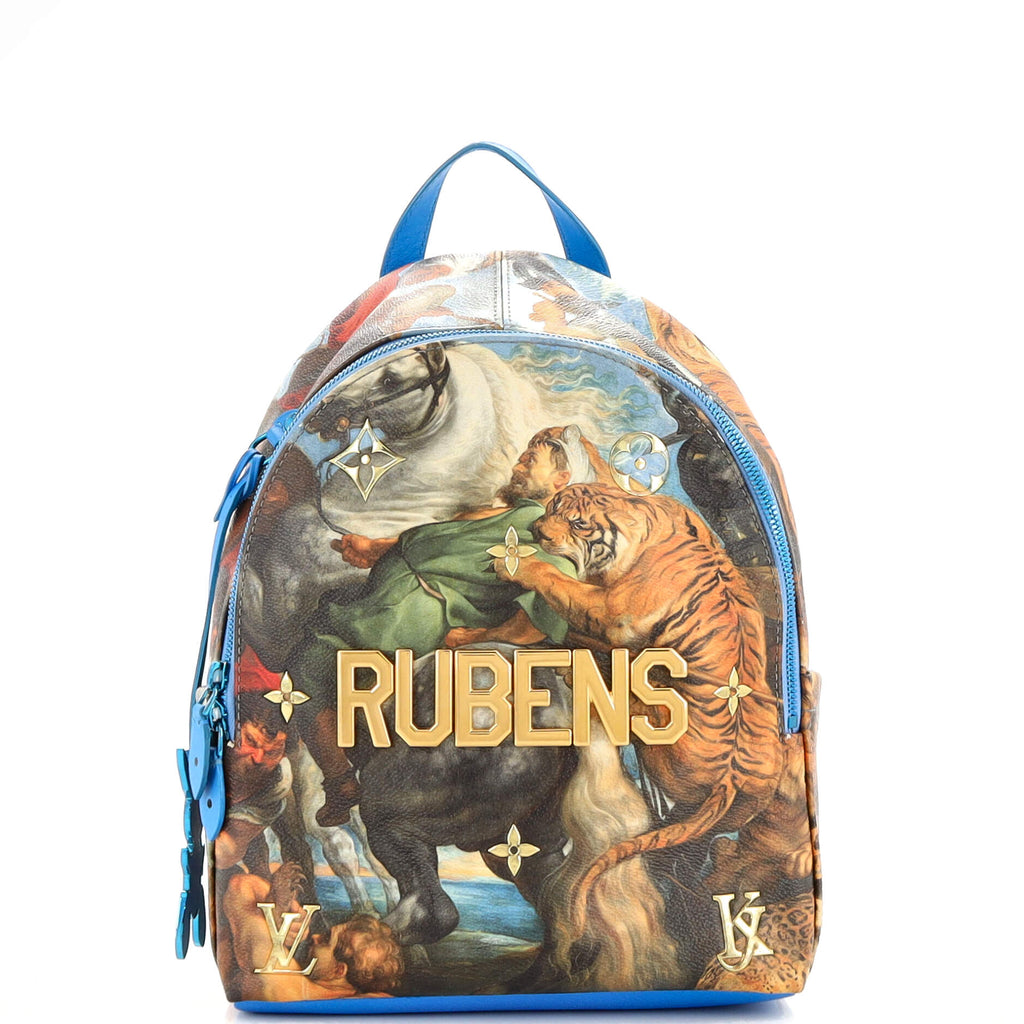 Louis Vuitton Palm Springs Backpack Limited Edition Jeff Koons Rubens Print Canvas PM 208648