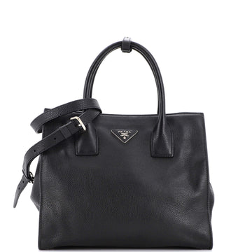Prada Convertible Open Shopping Tote Vitello Daino Small