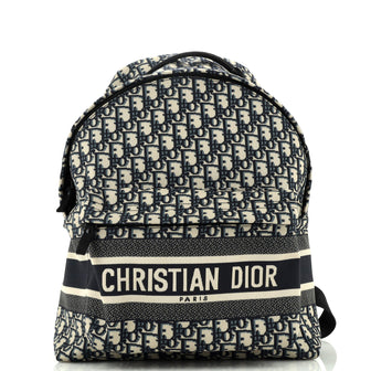 Christian Dior Travel Backpack Oblique Canvas Medium