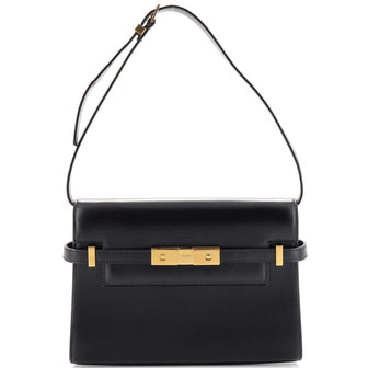 Saint Laurent Manhattan Shoulder Bag Leather Small
