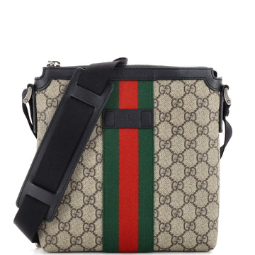 Gucci Web Messenger Bag GG Coated Canvas Small