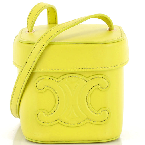 Celine Cuir Triomphe Box Bag Leather Small 208648