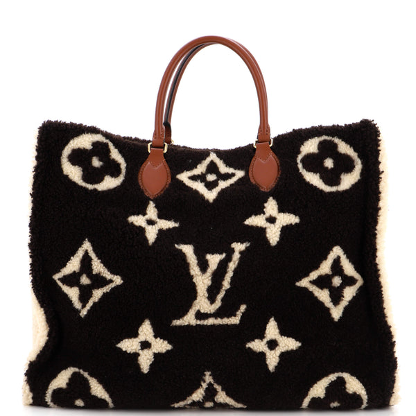 Louis Vuitton, Bags, Limited Edition Onthego Teddy Fleece Handbag