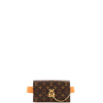 Louis Vuitton S Lock Belt Pouch Monogram Canvas