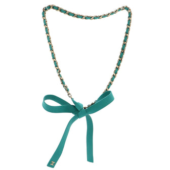 Chanel Bow Chain-Link Belt Lambskin and Metal