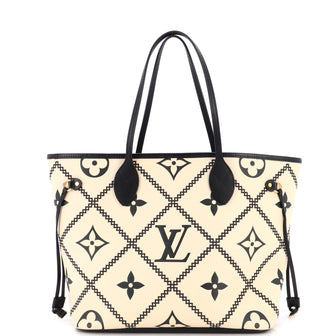 Louis Vuitton Neverfull NM Tote Monogram Empreinte Giant Broderies MM