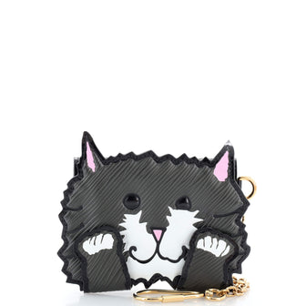 Louis Vuitton Cat Card Case Limited Edition Grace Coddington Epi Leather and Catogram Canvas