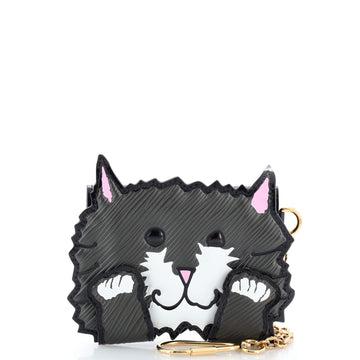 Louis Vuitton Cat Card Case Limited Edition Grace Coddington Epi Leather and Catogram Canvas