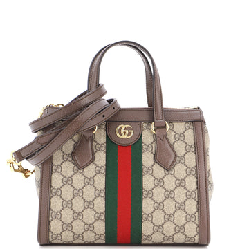 Gucci Ophidia Top Handle Tote GG Coated Canvas Small