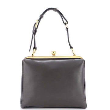 Dolce & Gabbana Top Handle Structured Frame Bag Leather