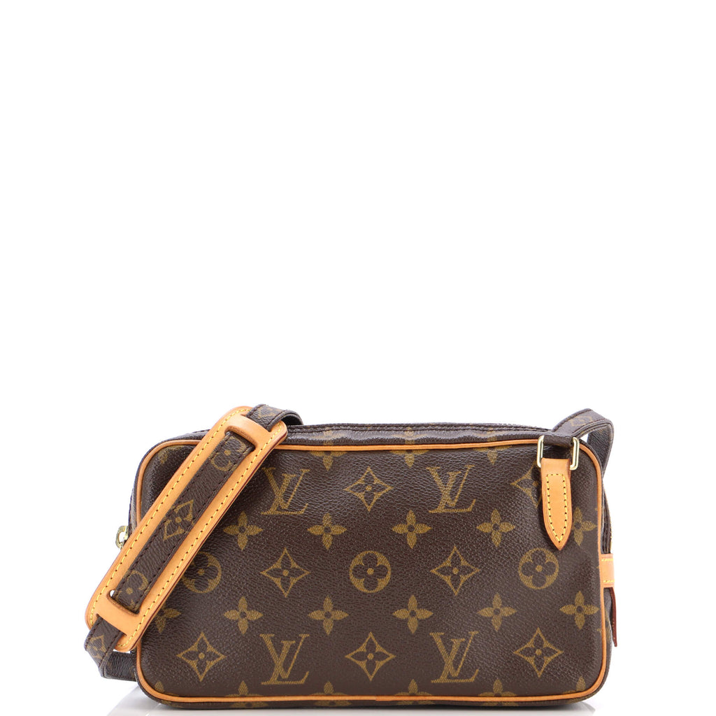 Louis Vuitton Monogram Pochette Marly Bandouliere Crossbody Bag In Brown