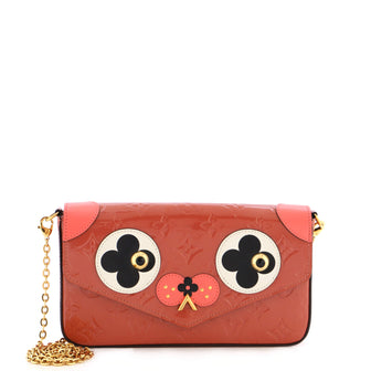Louis Vuitton Felicie Pochette Limited Edition Valentine Dog Monogram Vernis