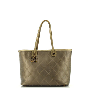 Chanel Fever Tote Quilted Caviar Small