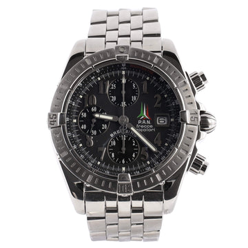 Breitling Chronomat Evolution Limited Edition P.A.N. Frecce Tricolori Chronometer Chronograph Automatic Watch Stainless Steel 44