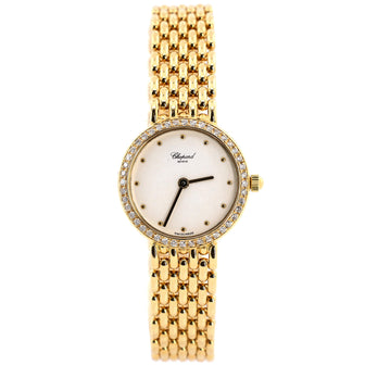Chopard Classic Round Quartz Watch Yellow Gold with Diamond Bezel 21