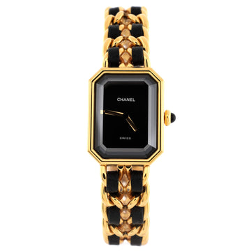 Chanel Premiere Rock Quartz Watch Plated Metal and Leather 20