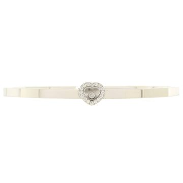 Chopard Happy Diamonds Heart Bangle Bracelet 18K White Gold and Diamonds