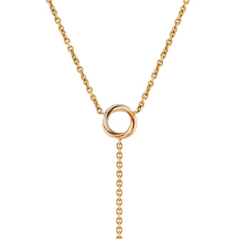 Cartier Baby Trinity Drop Pendant Necklace 18K Tricolor Gold