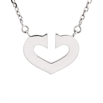 Cartier C Heart de Cartier Pendant Necklace 18K White Gold