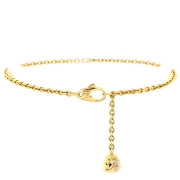 Cartier Trinity Knot Dangling Charm Chain Bracelet 18K Yellow Gold with Tricolor Gold and Diamond