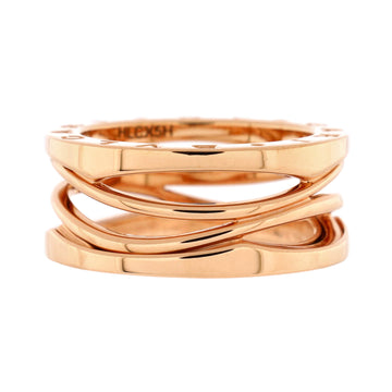 Bvlgari B.Zero1 Design Legend Zaha Hadid Four Band Ring 18K Rose Gold