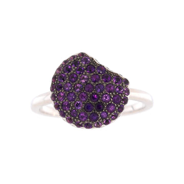 Boucheron Tentation Macaron Ring 18K White Gold and Amethyst