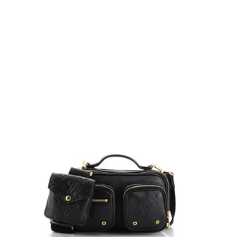 Louis Vuitton Utility Crossbody Bag Calfskin with Embossed Monogram Detail